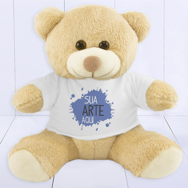 Pelúcia personalizada com sua arte